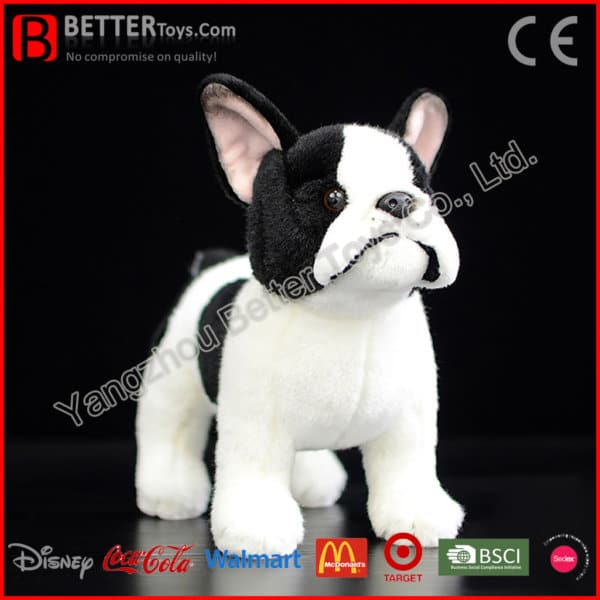 realistic french bulldog stuffed animal