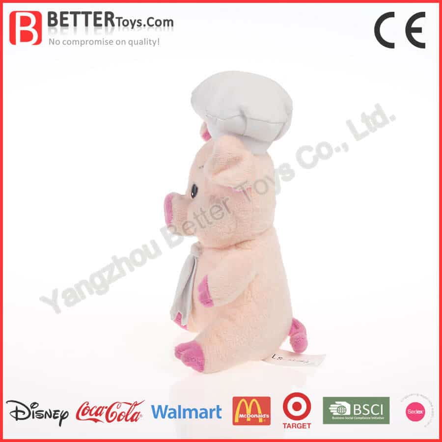 chef pig plush
